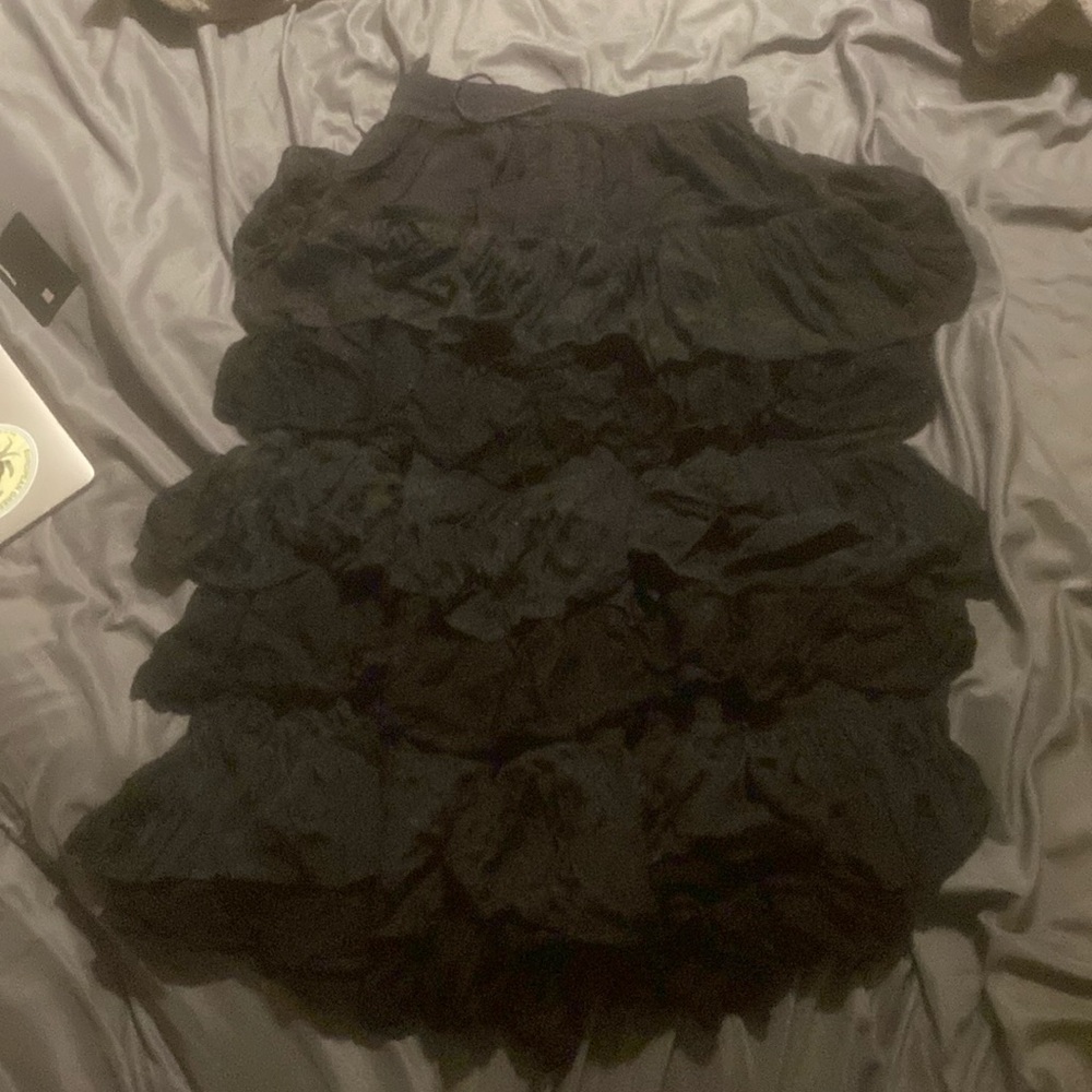 Long black skirt size Medium brand unknown